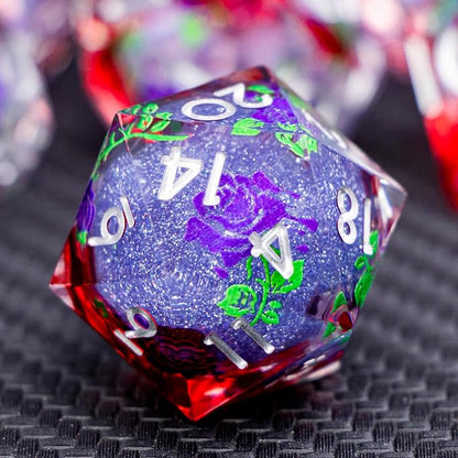 ARUOHHA Liquid Core DND Dice Set, Vampire Sharp Edged Dragons Dice Compatible - Image 2