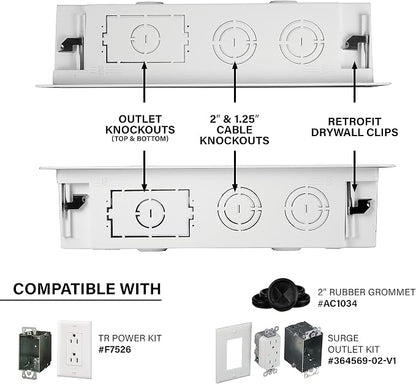 Legrand - OnQ Cable Management, In-Wall Media Box, Dual Purpose Structured - Image 7