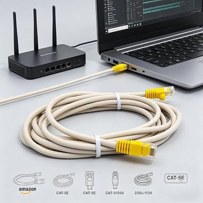 Sam&Johnny Ethernet Cable 10ft Cat 5e - Image 5
