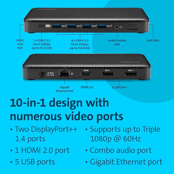 Kensington Triple Display USB-C Docking Station - Image 3