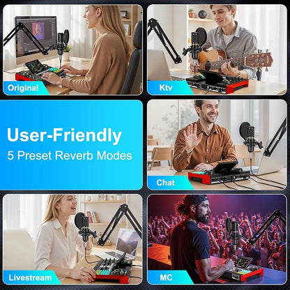 Podcast Equipment Bundle with 3.5mm Condenser Microphone - Image 3