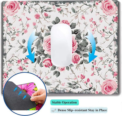 Vintage Flower Floral Custom Mouse Pad - Image 5