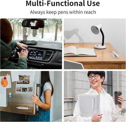 ELETIUO Pencil Holder For Most Pens, Self-Adhesive Stick To Notebooks, Silicone - Image 3