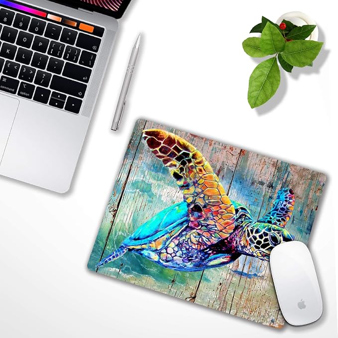 Turtle Mouse pad, Personalized Computer Mousepad, Office Decoration Accessories - Image 2