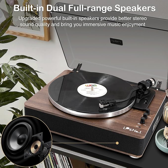 LP&No.1 Vinyl Record Player - Image 5