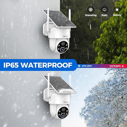 LITYMOL 2K 360° View Security Cameras Wireless Outdoor, Solar Cameras - Image 9