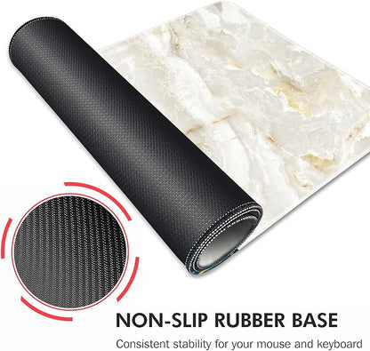 Galdas Large Mouse Pad Marble Pattern XXL XL Large Mouse Pad Mat Long Extended - Image 3