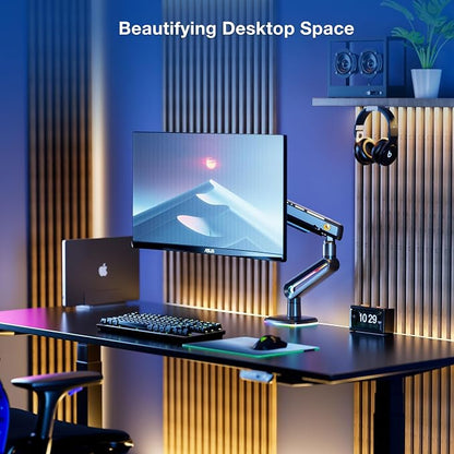 RGB Gaming Monitor-arm for Flat/Ultrawide/Curved Monitors 32 to 60 inch - Image 9