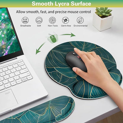 Mouse Pad with Wrist Rest Set, 3-in-1 Wrist Support Mousepad Set, Gaming Mat - Image 3