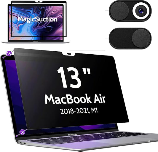 Privacy Screen for MacBook Air 13 Inch & MacBook Pro 13 In, MagicSuction™ by peslv