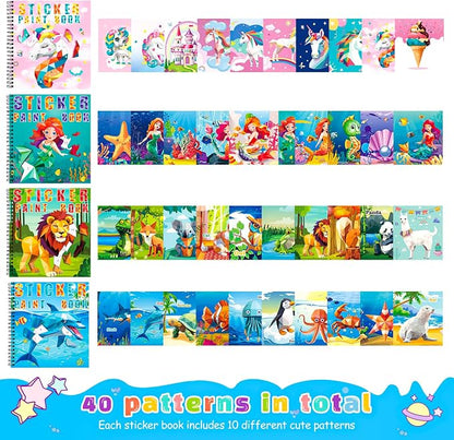 homicozy 4PCS Sticker Paint Books - Image 2