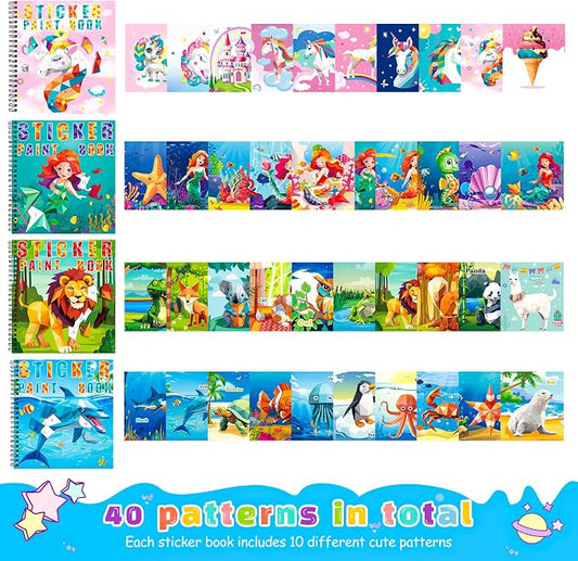 homicozy 4PCS Sticker Paint Books - Image 2