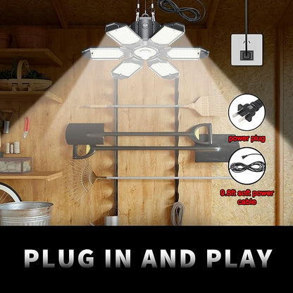 Motion Sensor Garage Light, 200W 20000LM Plug in Motion Sensor Light Indoor - Image 3