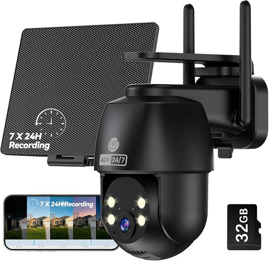 MUBVIEW 24/7 Continuous Recording Wireless Outdoor Security Camera, 2.4G WiFi by MUBVIEW