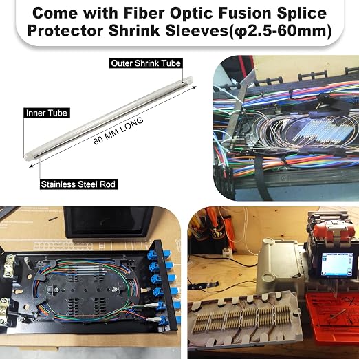 4Pack 12 Strand Multimode OM3 50/125 LC-UPC Fiber Pigtail, 1.5 Meters LC-OM3 - Image 2