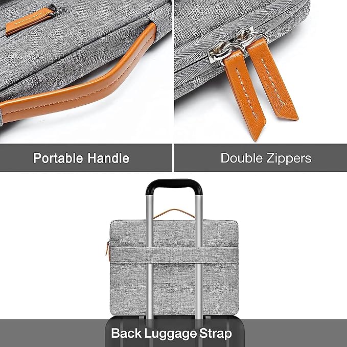 MOSISO 360 Protective Laptop Case 15 inch, 15 inch Laptop Sleeve Compatible - Image 4