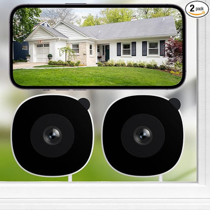 INFIYA 2K No Drill Window Camera-2 Pack 2.4Ghz & 5Ghz WiFi Dome Cameras by INFIYA