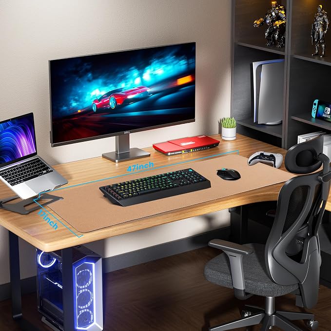Leather Desk pad Protector, Large Desk mat - Image 2