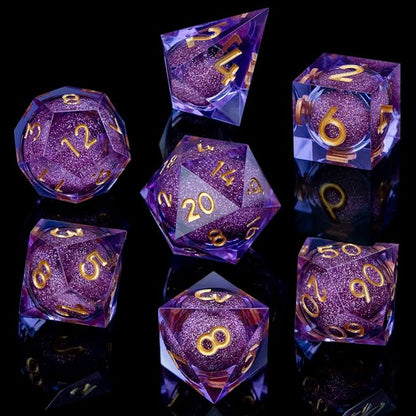 ARUOHHA DND Liquid Core Dice, Role Playing Dice Set D20 D12 D10 D8 D6 D4 - Image 2