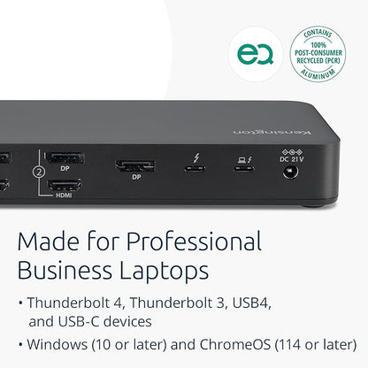 Kensington SD5910T DisplayLink Docking Station Thunderbolt 4, Quad 4K - Image 6