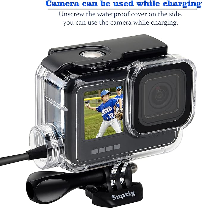 Suptig Waterproof Housing for GoPro Hero 13-9, Dive to 164Ft - Image 3