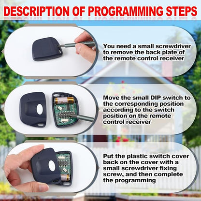 Kingdder 3 Pieces Gate Opener Remote Compatible - Image 3