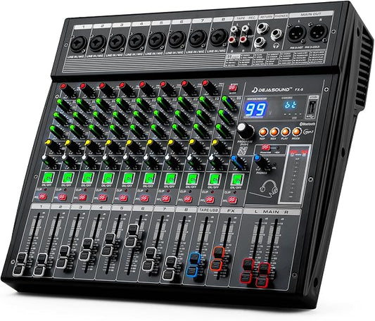 8-Channel Professional Audio Mixer, FX-8usb Mixing Console by Unknown