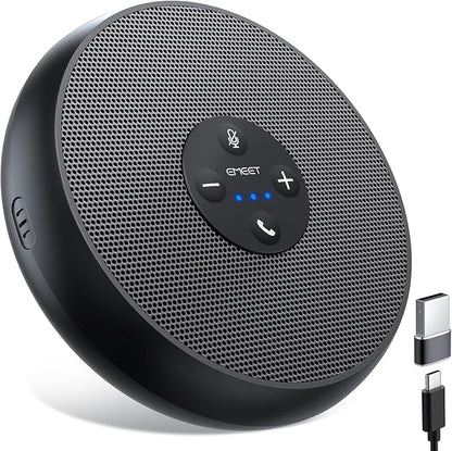 EMEET USB Speakerphone, M1A Zoom Certified AI Mics 360°Voice Pickup USB Type by EMEET