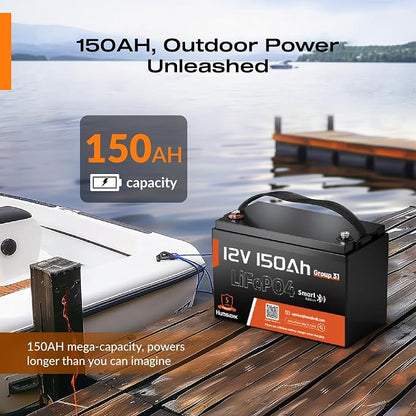 12V 150Ah LiFePO4 Lithium Battery – BCI Group 31 Deep Cycle Battery - Image 8