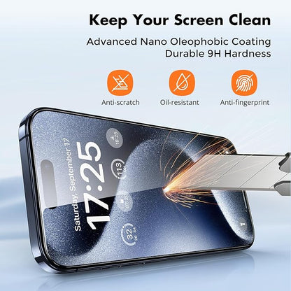 UNBREAKcable Screen Protector for iPhone 15 Pro Max Shatterproof Tempered Glass - Image 6