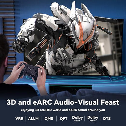 8K HDMI 2.1 Cable 10ft, Fiber Optic HDMI Cable, Ultra High Speed Thin HDMI Cord - Image 4