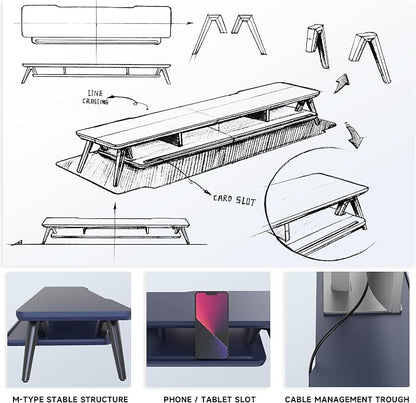 Fenge Dual Monitor Stand, Monitor Stands Riser - Image 6