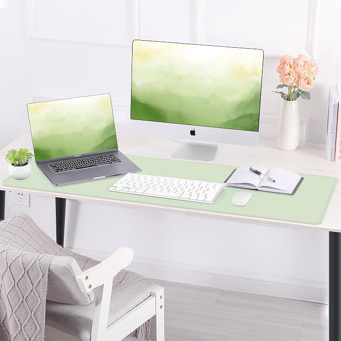 Leather Desk pad Protector, Large Desk mat - Image 7