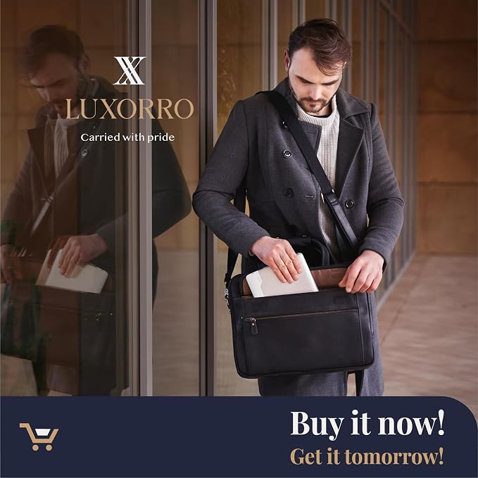 Luxorro Professional Leather Briefcase - Image 5