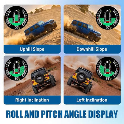 X60 Car Inclinometer for Off-Road, GPS Speedometer MPH KMH - Image 3
