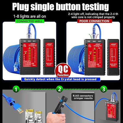 NF-468S RJ45 Network Cable Tester - Image 3