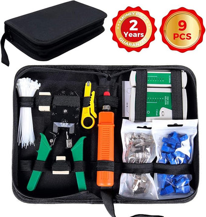 SGILE 9-in-1 Portable Crimping Tool Kit, 8P8C 6P6C 4P4C Connectors, - Image 8