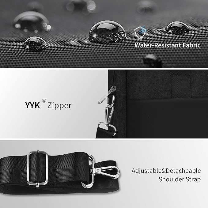 WIWU 14 Inch Laptop Bag for Men Women, Water-Resistant Laptop Case - Image 6