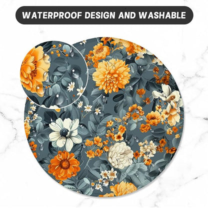ITNRSIIET Round Mouse Pad with Stitched Edge Premium-Textured Waterproof - Image 5