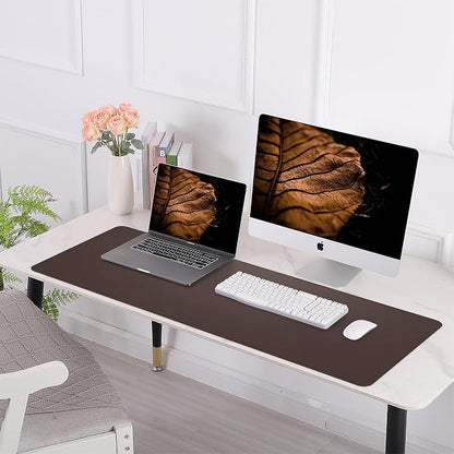 Leather Desk pad Protector, Large Desk mat - Image 7