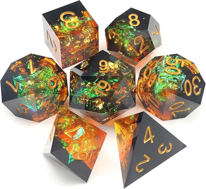 Haxtec Galaxy DND Dice Set Sharp Edge Dice - Image 8