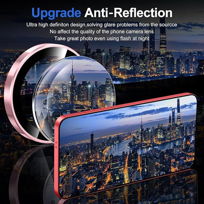 for Samsung Galaxy S25 Camera Lens Protector, Individual Metal Ring Tempered - Image 4