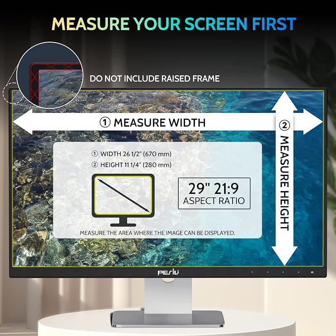 29 Inch Privacy Screen for Computer Monitor 21:9 Aspect Ratio, Eye Protection - Image 4