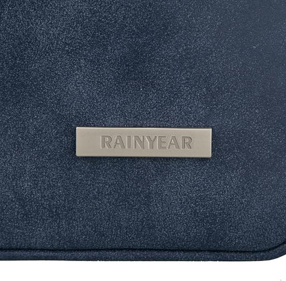 RAINYEAR 15 Inch Laptop Sleeve PU Suede Leather Case Padded Cover Water - Image 7