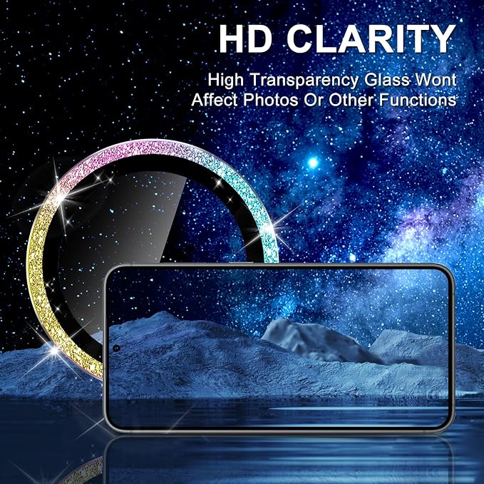 for Samsung Galaxy S24 Plus Camera Lens Protector, Individual Metal Ring - Image 4