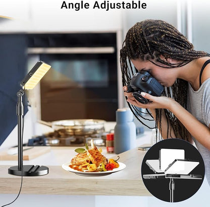 2-Pack LED Video Light with Stand, Home Studio Back Lights, Photo Lights with - Image 6