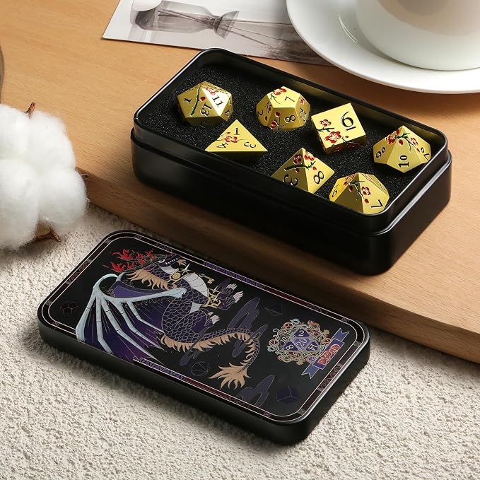 DNDND Flowers Metal Dice - Image 5