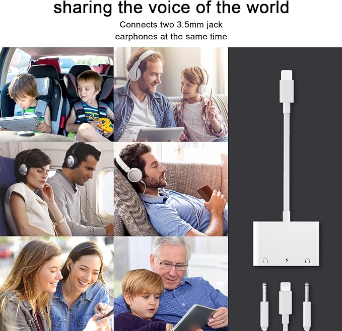 3in1 Lighting to 3.5mm, Headphone Adapter - Image 6