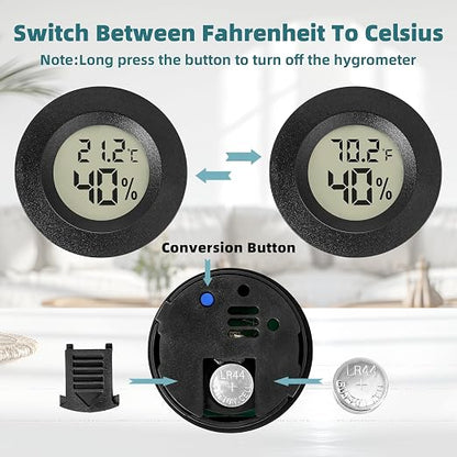 EWPJDK Mini Hygrometer Indoor Humidity Meter Hygrometer Thermometers 4 Pack - Image 5
