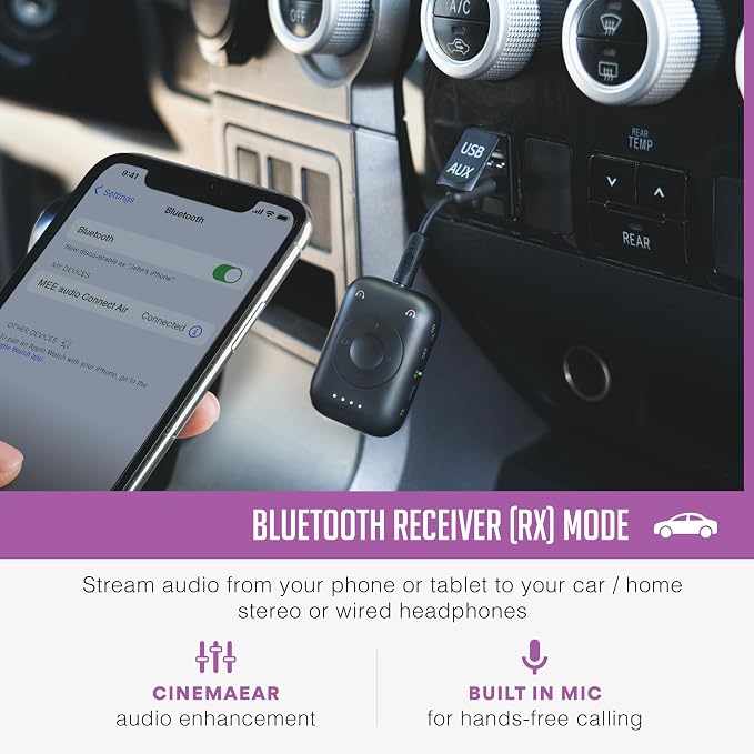 MEE audio Connect Air Pro Bluetooth Wireless Audio Transmitter & Receiver - Image 4